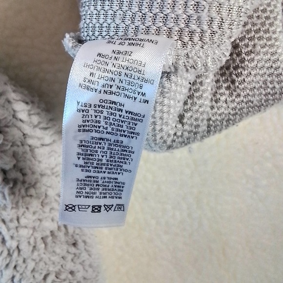 ASOS Pullover Oversized Sherpa Hoodie Size XS in Light Gray - Picture 9 of 16